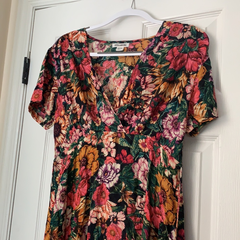 Billabong Floral Beach Coverup Dress